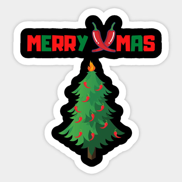 Merry Chilli Xmas Sticker by Epic Hikes